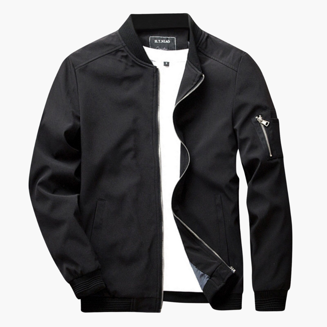 Brent stijlvolle bomberjack voor heren – moderne jas met comfortabele pasvorm, duurzame stof en tijdloos design, ideaal voor casual en streetwear looks.