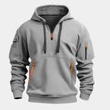 Zachte hoodie voor heren met zakken