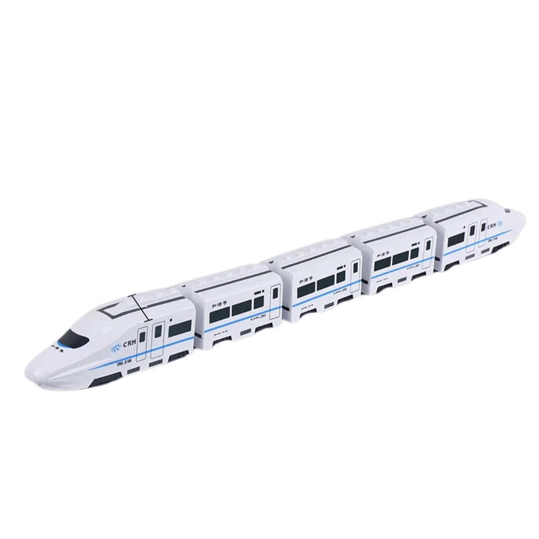 TurboTrain speelgoedtrein – zelfrijdende trein voor kinderen, automatisch richtingsveranderend, duurzaam plastic en knipperlichten voor eindeloos speelplezier.