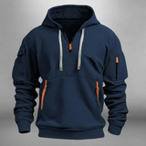 Zachte hoodie voor heren met zakken