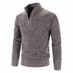 Alvaro heren warme pullover met halve rits in diverse kleuren – zachte stof, comfortabele pasvorm en ideale casual winterstijl.