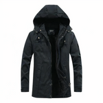 Heren parka winterjas in donkergroen – wind- en waterdicht materiaal, warme voering en comfortabele pasvorm voor koude dagen.