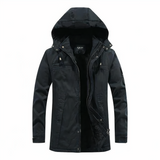 Heren parka winterjas in donkergroen – wind- en waterdicht materiaal, warme voering en comfortabele pasvorm voor koude dagen.