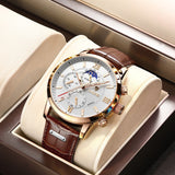 Herenhorloge met quartz uurwerk en verstelbare band