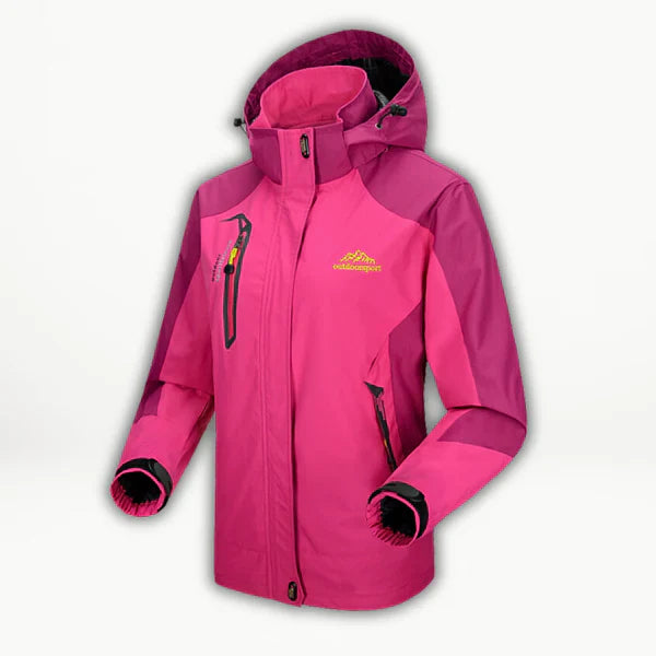 Dames waterdichte regenjas in diverse kleuren – lichtgewicht, ademend materiaal en comfortabele pasvorm voor natte dagen.