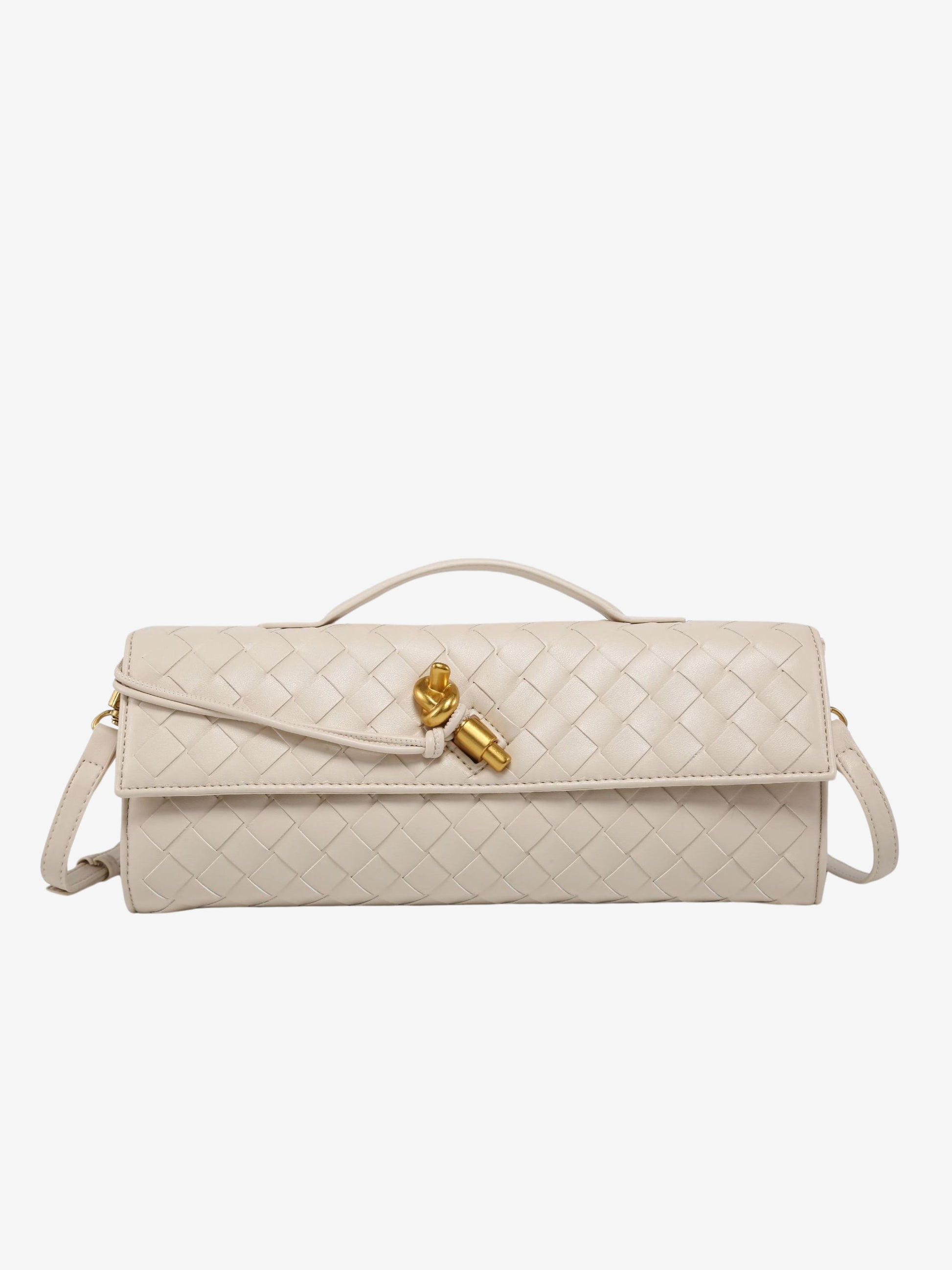 Geweven Leren Crossbody Tas – Luxe & Trendy Damesaccessoire – Compact, Stijlvol en Perfect voor Elke Gelegenheid.