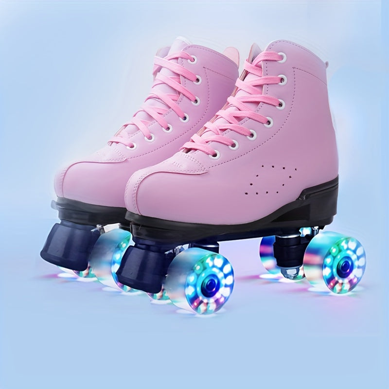 ShineSkates trendy LED rollerskates – stijlvolle en comfortabele rolschoenen met lichtgevende wielen, perfect voor meisjes en tieners voor buitenplezier en avondactiviteiten.