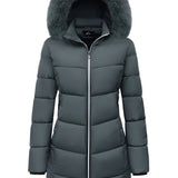 Eline dames winterjas – lange, warme jas met elegante pasvorm, comfortabele voering en ideaal voor koude winterdagen.