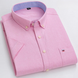 Stefen klassiek katoenen overhemd voor heren – slim-fit met stijlvol patroon, ademend en comfortabel, ideaal voor werk, casual of feestelijke gelegenheden.