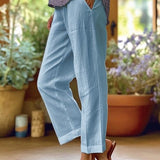 Dames Wijde Broek met Elastische Taille