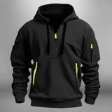 Zachte hoodie voor heren met zakken