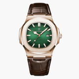 Chronograaf herenhorloge 41 mm met leren band