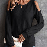 Dames T-shirt met lange mouwen – eenvoudig, comfortabel en ideaal voor elk seizoen.