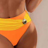 Dames Bikini met Bandeautop en Hoge Taille