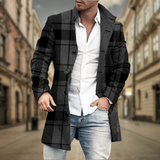 Elegante herenjas voor herfst en winter in grijstinten