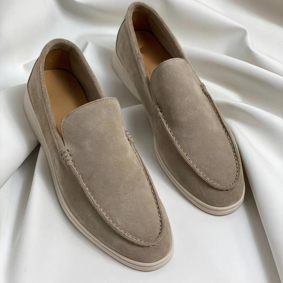 Lucian klassieke leren loafers voor heren – elegante bruine herenschoenen van hoogwaardig leer met comfortabele pasvorm voor casual en formele gelegenheden.