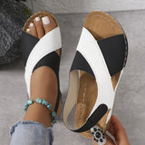 Dames Sandalen met Kruisbanden en Plateauzool