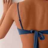 Dames Bikini met Bandeautop en Hoge Taille