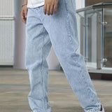 Casual heren denim jeans met losse pasvorm