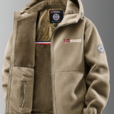 Thermische fleece jas met capuchon voor heren