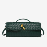 Geweven Leren Crossbody Tas – Luxe & Trendy Damesaccessoire – Compact, Stijlvol en Perfect voor Elke Gelegenheid.