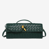 Geweven Leren Crossbody Tas – Luxe & Trendy Damesaccessoire – Compact, Stijlvol en Perfect voor Elke Gelegenheid.