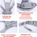 Ergonomische Babydrager met Heupzitje en Opbergvak