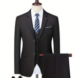 Tweedelig slim fit modern kostuum voor heren