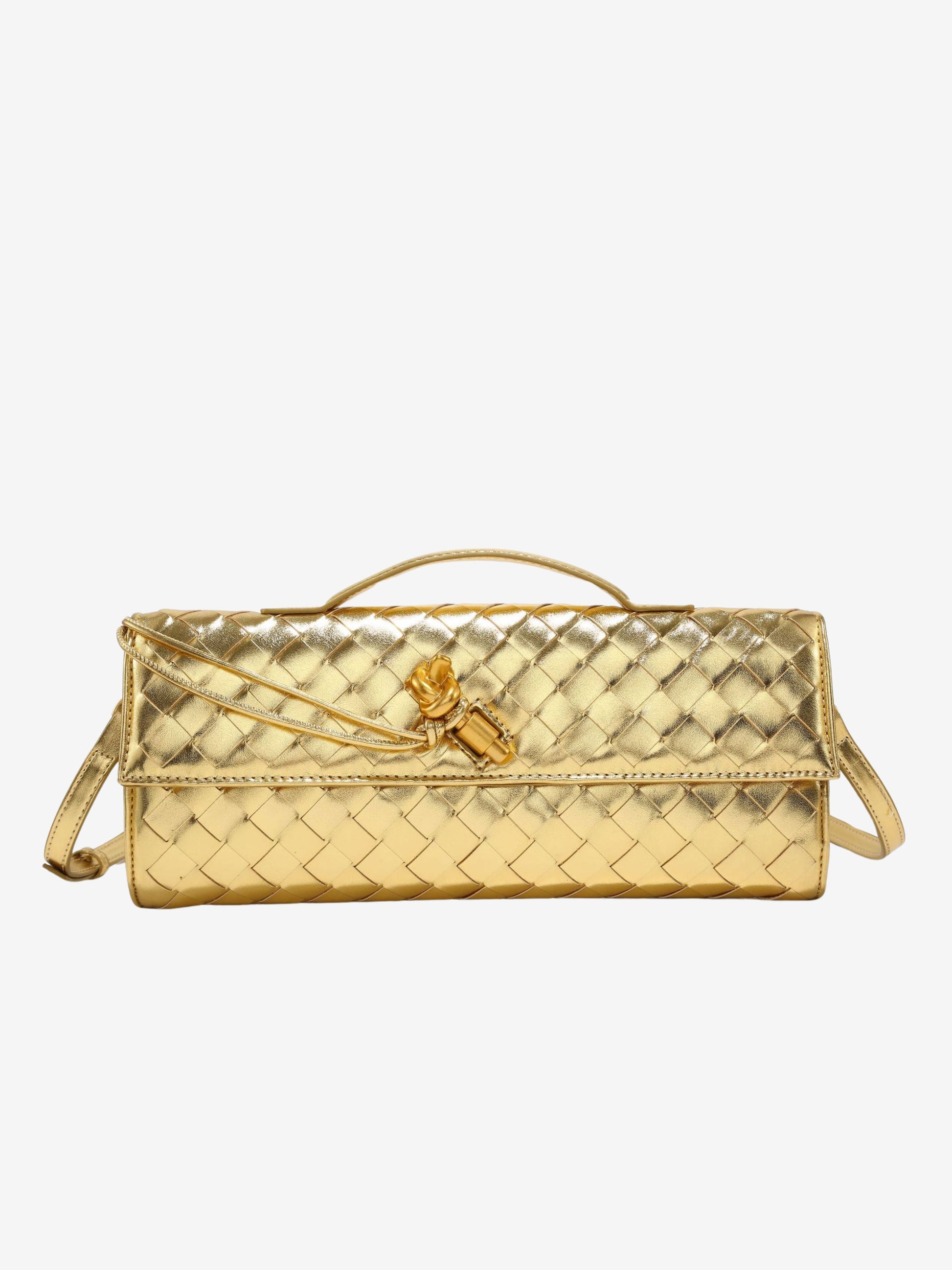 Geweven Leren Crossbody Tas – Luxe & Trendy Damesaccessoire – Compact, Stijlvol en Perfect voor Elke Gelegenheid.