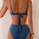 Dames Bikini met Bandeautop en Hoge Taille