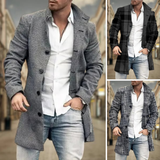 Elegante herenjas voor herfst en winter in grijstinten