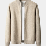 Heren spencer van 100% kasjmier, regular fit