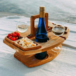 CheersTable houten picknick- en wijntafel – duurzaam materiaal, compacte opvouwbare design en ideaal voor buitengebruik en gezellige momenten.