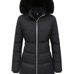 Eline dames winterjas – lange, warme jas met elegante pasvorm, comfortabele voering en ideaal voor koude winterdagen.