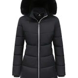 Eline dames winterjas – lange, warme jas met elegante pasvorm, comfortabele voering en ideaal voor koude winterdagen.