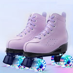 ShineSkates trendy LED rollerskates – stijlvolle en comfortabele rolschoenen met lichtgevende wielen, perfect voor meisjes en tieners voor buitenplezier en avondactiviteiten.
