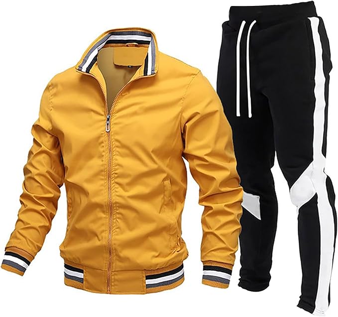 Icone tracksuit – comfortabele fitness set met hoge ritskraag. Ideaal voor trainingen of casual wear, met ademend materiaal en een moderne, sportieve pasvorm.
