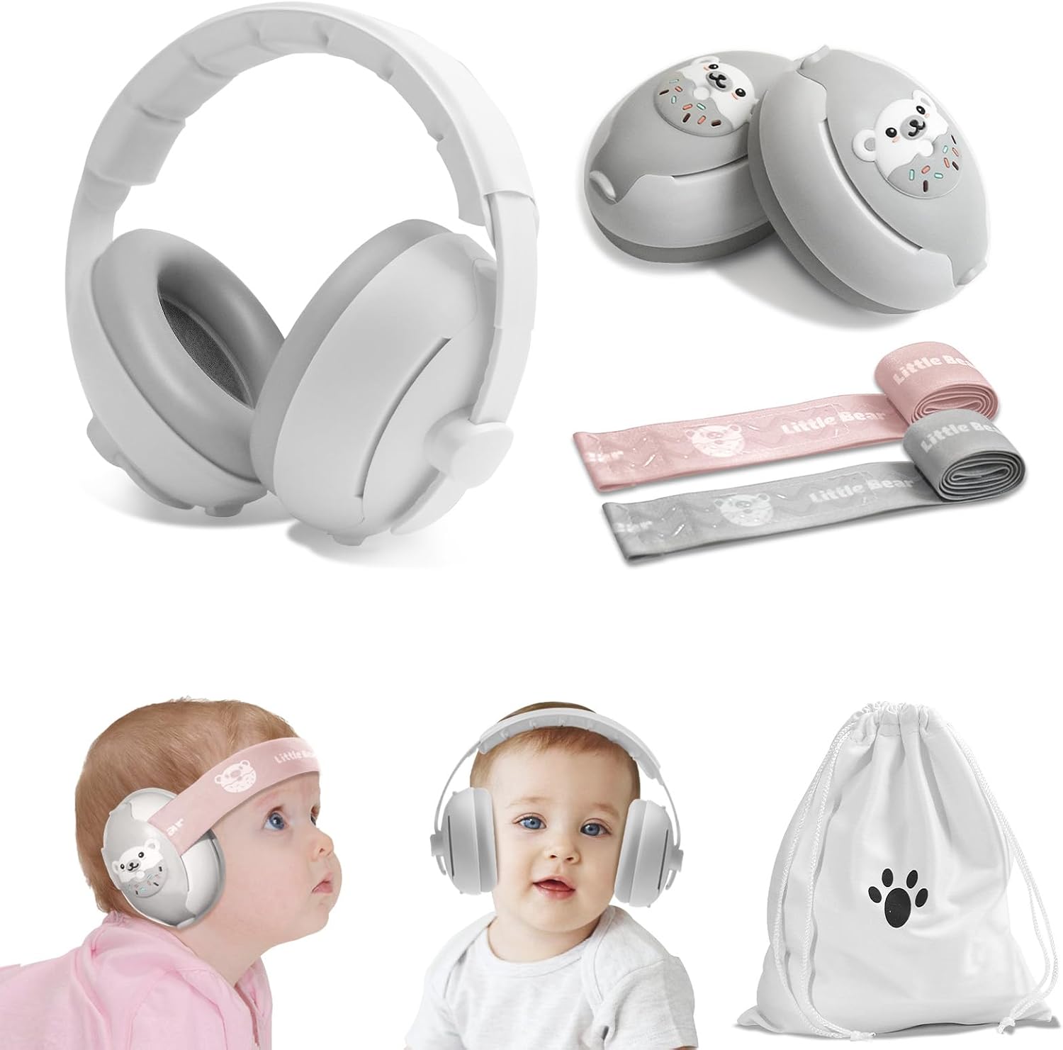 LittleSilent baby hoofdtelefoon en geluiddempers voor 0-48 maanden – beschermt het gevoelige gehoor van je kindje met comfortabel en veilig ontwerp.