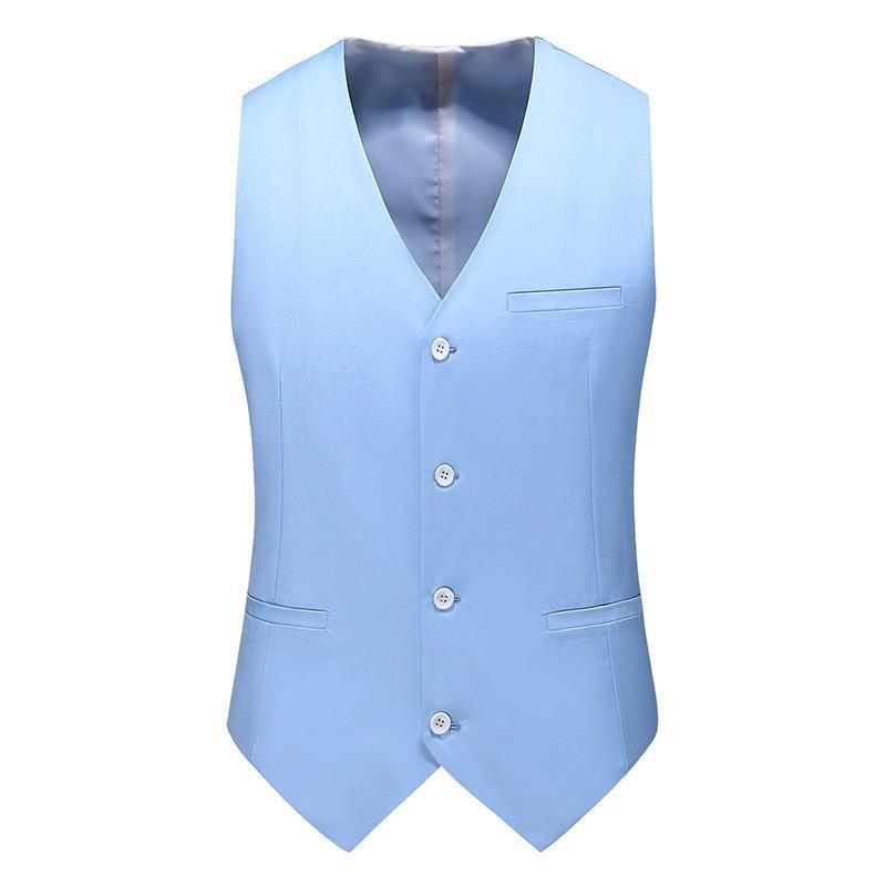 Heren slim fit set – stijlvol gilet en bijpassende broek, moderne pasvorm en hoogwaardige stof voor zakelijke en formele gelegenheden.