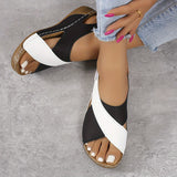 Dames Sandalen met Kruisbanden en Plateauzool