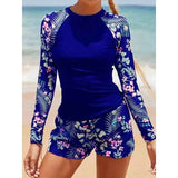 Dames Zwemset met Lange Mouwen en Short