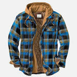 Leon heren jas met ruitpatroon en capuchon in diverse kleuren – warme voering, waterafstotend materiaal en comfortabele pasvorm voor koude dagen.