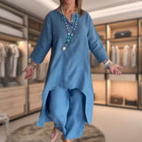 Tweedelige Tuniek Set met V-Hals