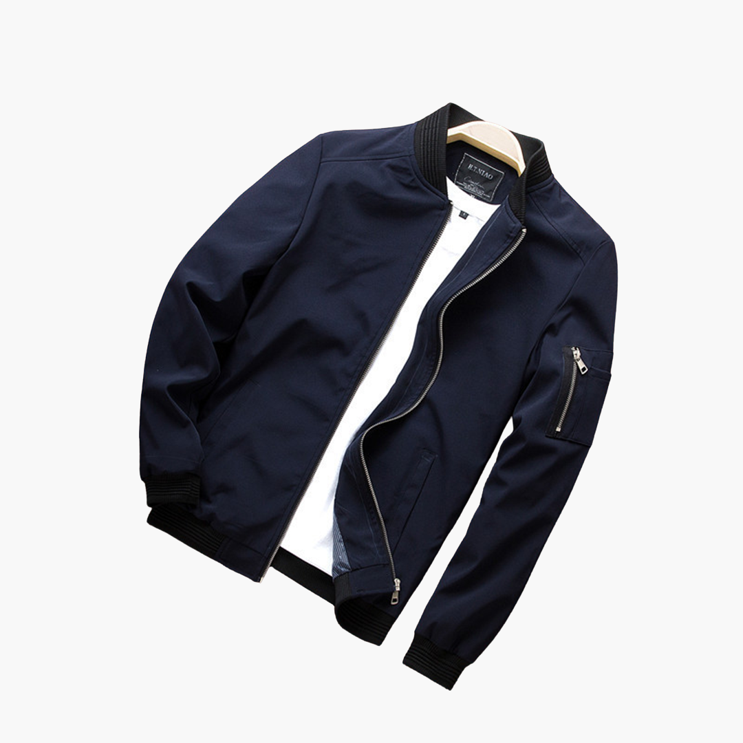 Brent stijlvolle bomberjack voor heren – moderne jas met comfortabele pasvorm, duurzame stof en tijdloos design, ideaal voor casual en streetwear looks.