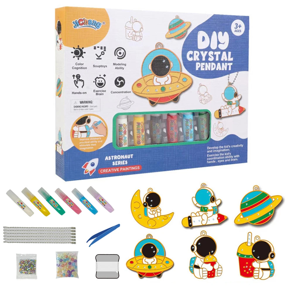 MagicCraft DIY hangerset voor kinderen – creatieve knutselset met veilige materialen, stimuleert fantasie en fijne motoriek.
