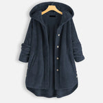 Lydia warme fleece jas voor dames – zachte en elegante jas met comfortabele pasvorm, perfect voor casual winterlooks en buitenactiviteiten.