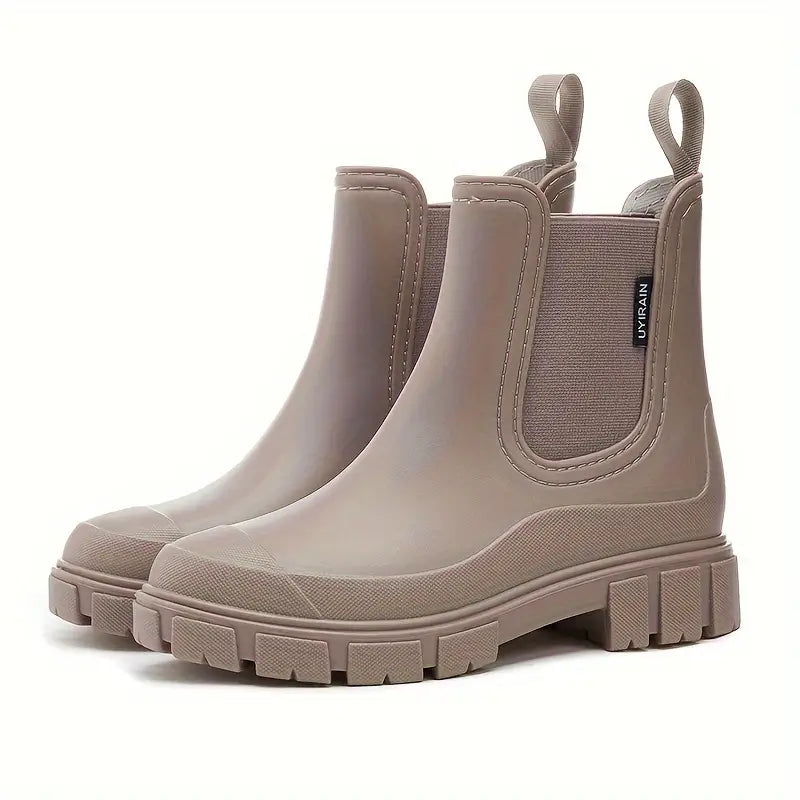 Modieuze regenlaarzen voor dames – Waterdichte, comfortabele en stijlvolle laarzen voor regenachtige dagen, perfect voor elke gelegenheid.