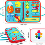 SensoryFun Montessori zintuiglijk viltboek voor kinderen – educatief en interactief boek dat fijne motoriek, zintuiglijke ontwikkeling en creatief spel stimuleert.