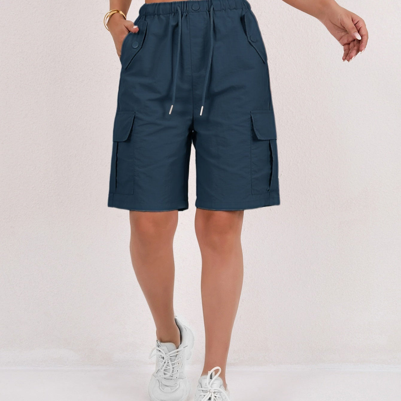 Cargo Bermuda Shorts met Opgestikte Zakken