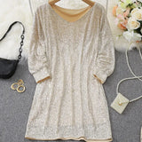 Gebreide Off-Shoulder Jurk voor Dames